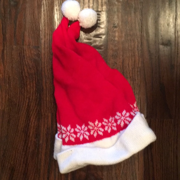 Set of 6 Santa Hats. Red, White, and Green - Picture 4 of 4